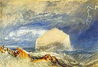 The Bass Rock, for -The Provincial Antiquities of Scotland-, 1824, turner