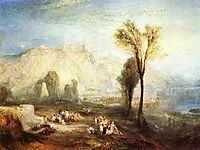 The Bright Stone of Honor, Ehrenbrietstein and the Tomb of Marceau, from Byron-s Childe Harold, 1835, turner