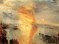The Burning of the Houses of Parliament, 1834, turner