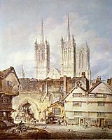 Cathedral Church at Lincoln, 1795, turner