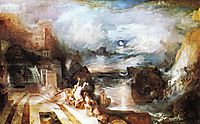 The Parting of Hero and Leander from the Greek of Musaeus, 1837, turner