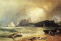 Pembroke Caselt, South Wales, Thunder Storm Approaching, 1801, turner