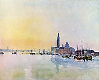 Venice, San Guirgio from the Dogana, Sunrise, 1819, turner