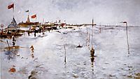 Coney Island From Brighton Pier, c.1880, twachtman