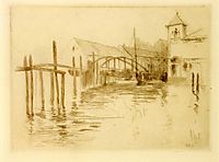 Dock at Newport, c.1889, twachtman