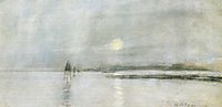 Moonlight, Flanders, c.1885, twachtman