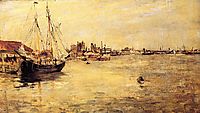New York Harbor, 1879, twachtman