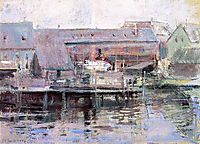 Waterfront Scene Gloucester, c.1901, twachtman