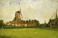 Windmill in the Dutch Countryside, c.1881, twachtman