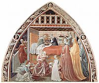 Maria Birth Scene, 1440, uccello
