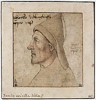 Portrait of man in profile, uccello