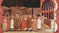 Procession of re-ordained in a church, 1469, uccello
