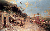 The Monreale Road, Palermo, 1884, unterberger