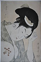 From the series Kasen koi no bu, 1794, utamaro