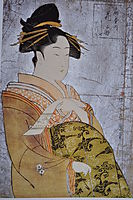 Oiran Hanaogi, c.1794, utamaro