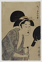 Page from an Album or Illustrated Book, utamaro