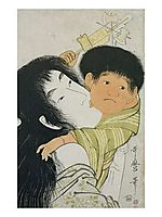 Yama uba and Kintaro, utamaro