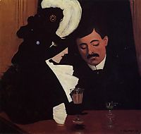 At the Cafe (also known as The Provincial), 1909, vallotton