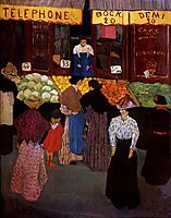At the Market, 1895, vallotton