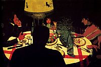 The Dinner, effect of lamp, 1899, vallotton