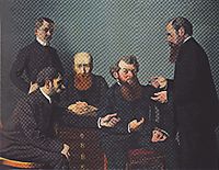 The Five Painters: Bonnard, Vuillard, Roussel, Cottet and Vallotton, 1902, vallotton