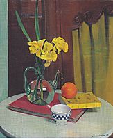 Jug with yellow primroses, 1915, vallotton