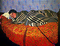 Laid down woman, sleeping, 1899, vallotton