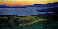 The Lake Leman, effect of the evening, 1900, vallotton