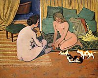 Naked women to cats, 1898, vallotton