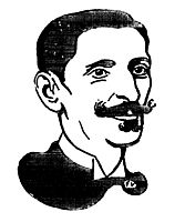 Portrait of French pacifist and esperantist Gaston Moch , 1898, vallotton