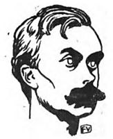 Portrait of French writer Léon Bloy , 1898, vallotton