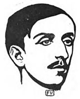 Portrait of French writer Maurice Barrès , 1898, vallotton