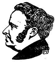 Portrait of French writer Stendhal , 1897, vallotton