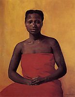 Seated Black Woman, Front View, 1911, vallotton