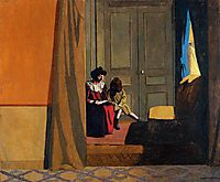 Woman Reading to a Little Girl, 1900, vallotton