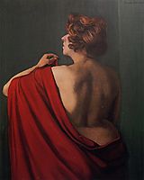 Woman with Red Shawl, 1920, vallotton