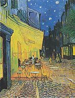 Arles - Cafe Terrace at night, place du Forum, 1888, vangogh