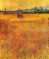 Arles View from the Wheat Fields, 1888, vangogh