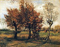 Autumn Landscape with Four Trees , 1885, vangogh