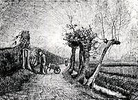 Behind the Hedges, 1884, vangogh