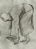 Bending Woman, 1882, vangogh