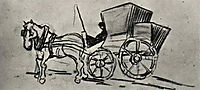 Carriage Drawn by a Horse, vangogh