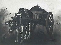 Cart with Black Ox, 1884, vangogh