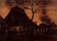 Cottage with Trees, 1885, vangogh