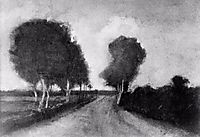 Country Lane with Trees, 1882, vangogh