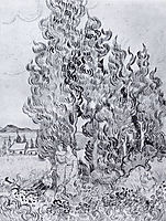 Cypresses, 1889, vangogh