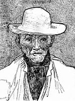 Farmer with straw hat, 1888, vangogh
