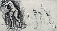 Female Nude, Seated, 1886, vangogh