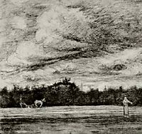 Field with Thunderstorm, 1881, vangogh