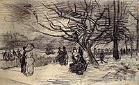 Figures in a Park, 1886, vangogh